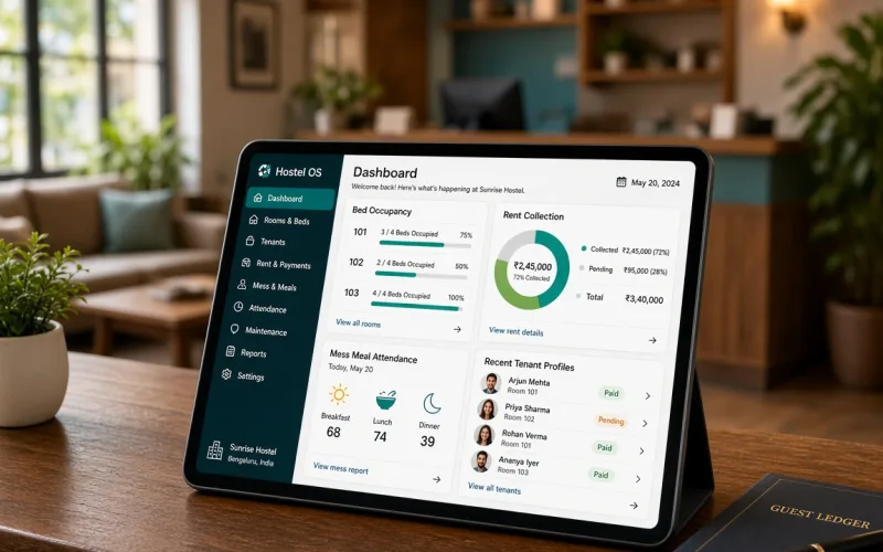 Hostel / PG Management OS preview