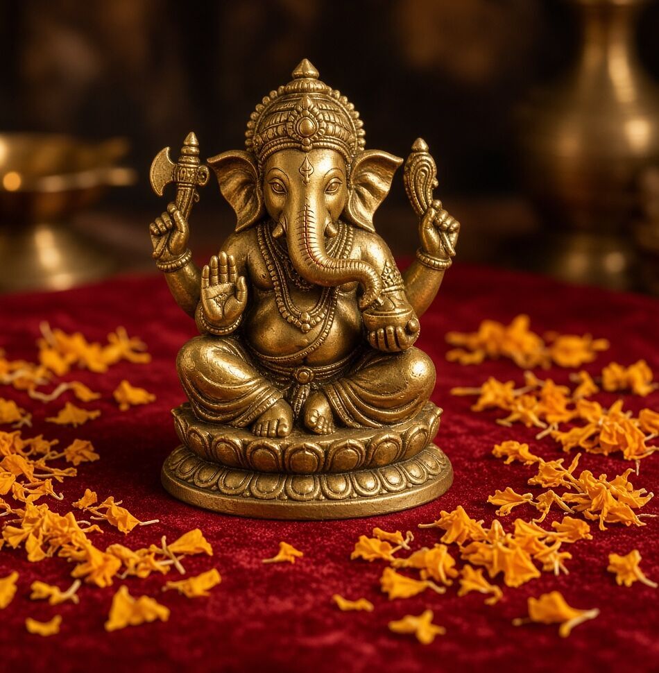 Brass Ganesha Idol Soft