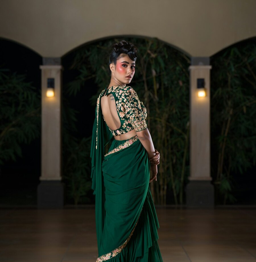 Dupion Soft Silk Slub Saree
