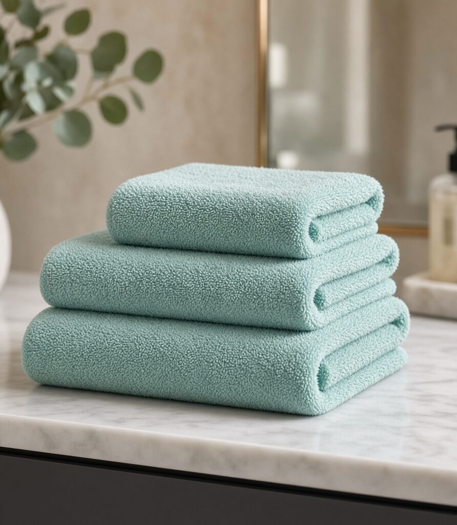 Aqua Face Towel Trio