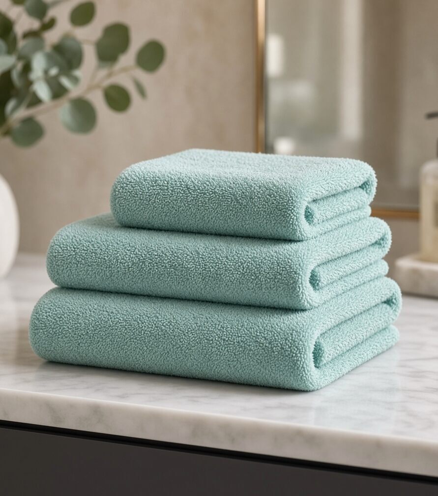 Aqua Hand Towel Duo