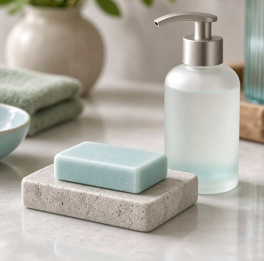 Ceramic Aqua Soap Dish