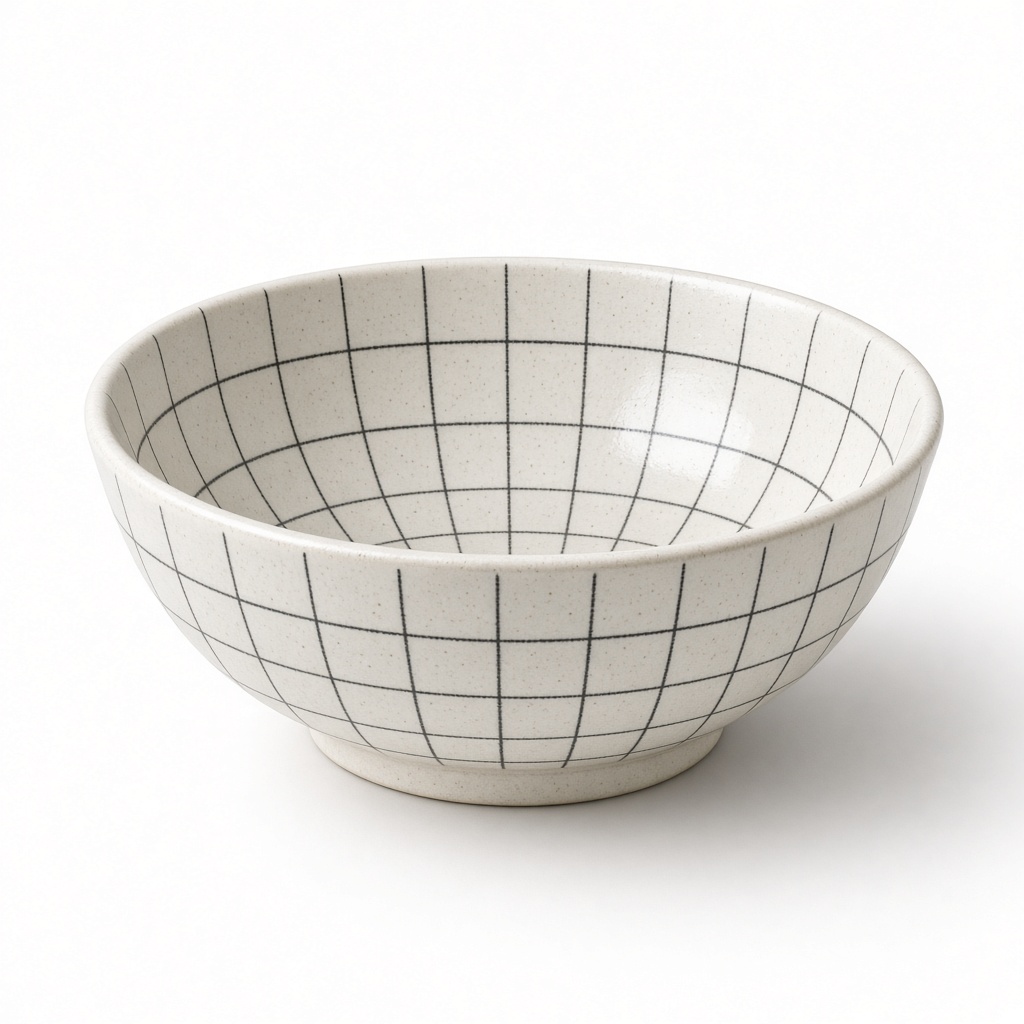 Ceramic Grid Bowl