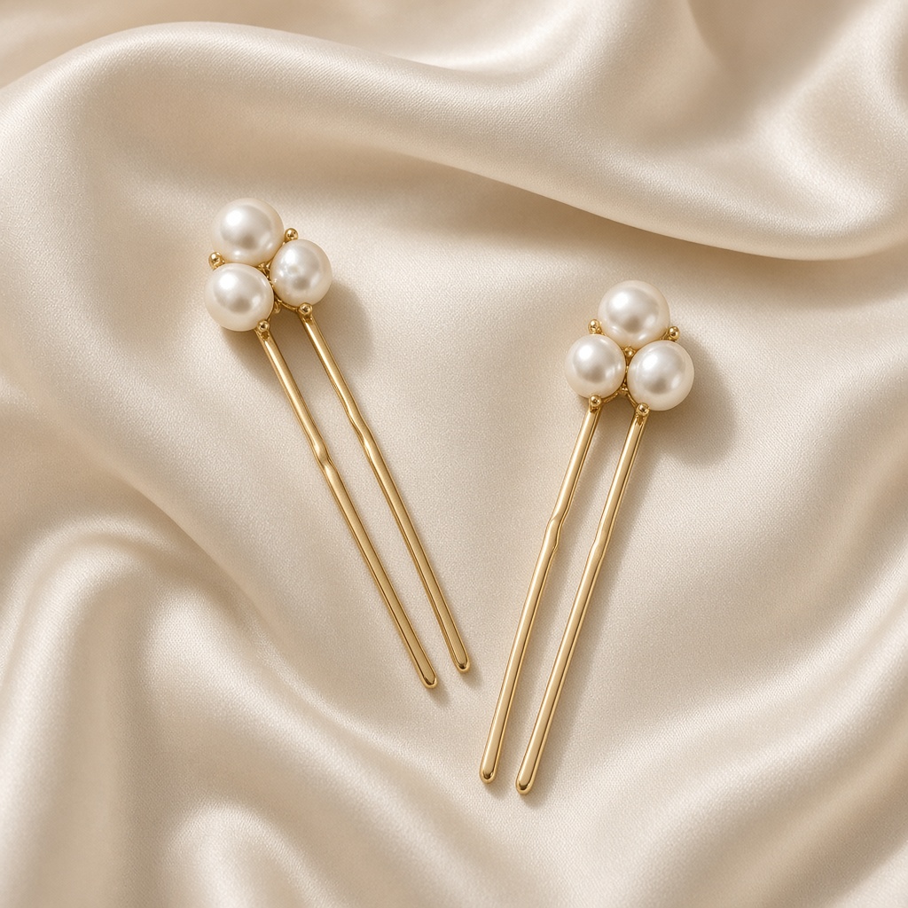 Pearl Hair Pin Duo