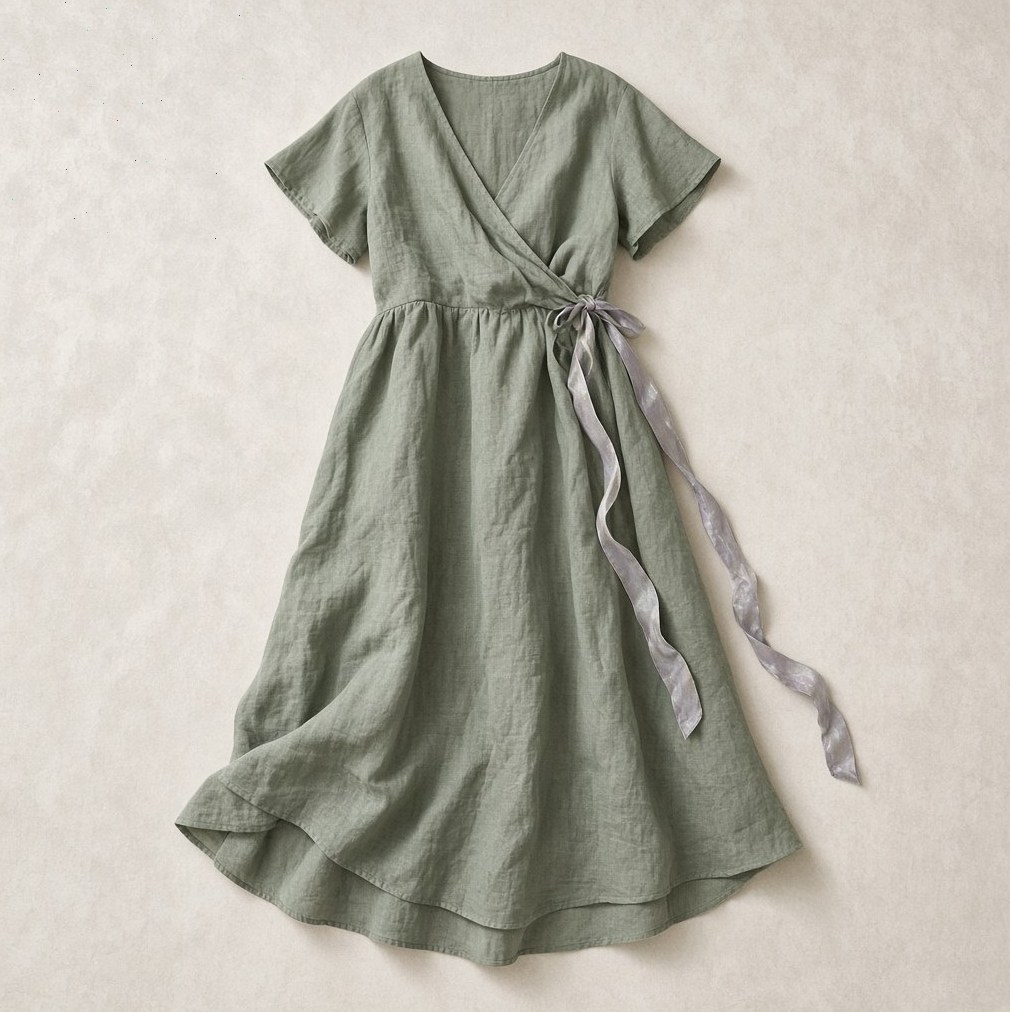 Sage Soft Wrap Midi