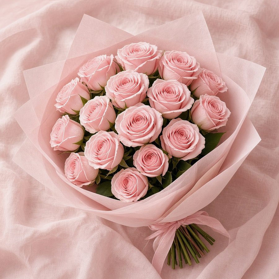 Blush Pink Rose Bunch