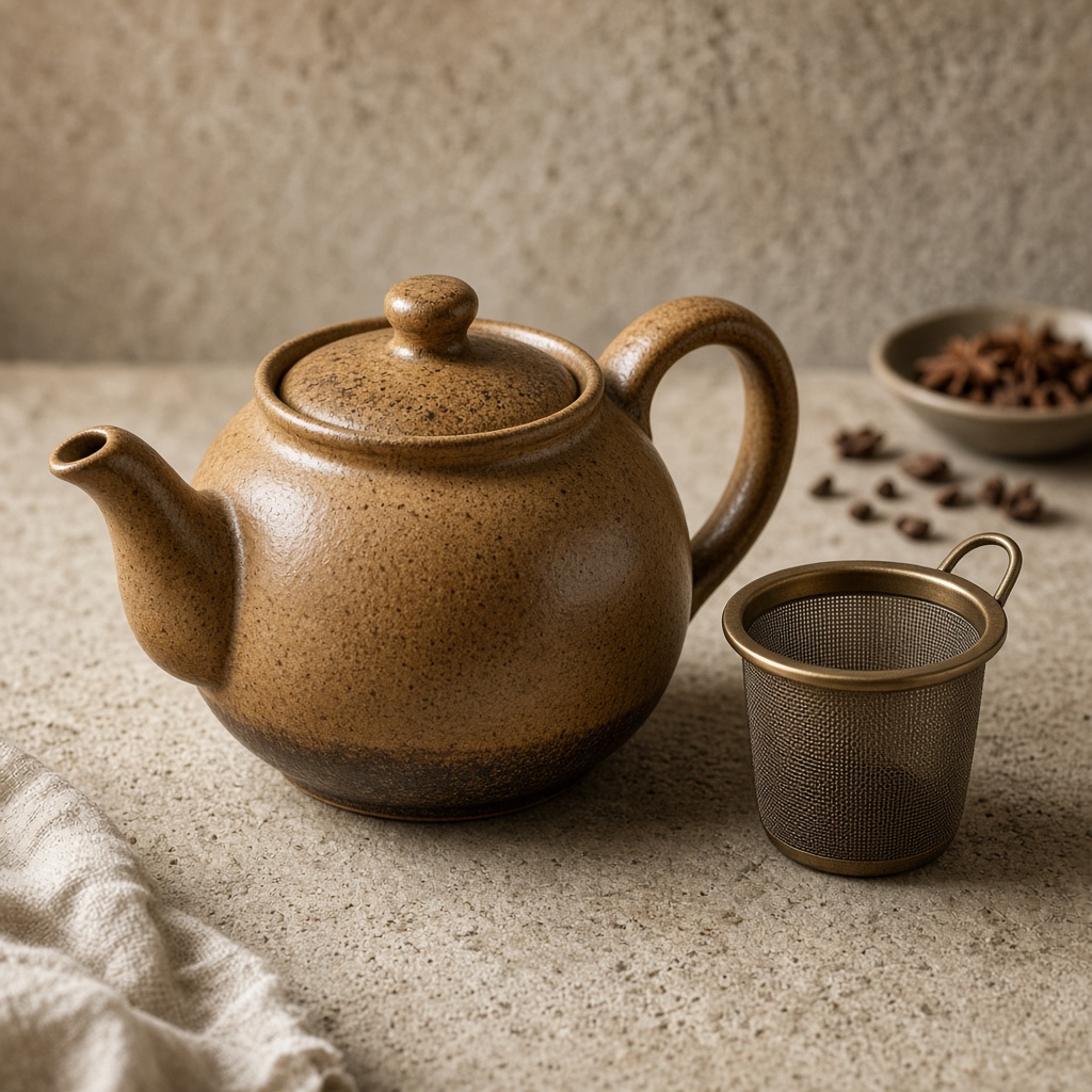 Ceramic Teapot with Infuser 600ml