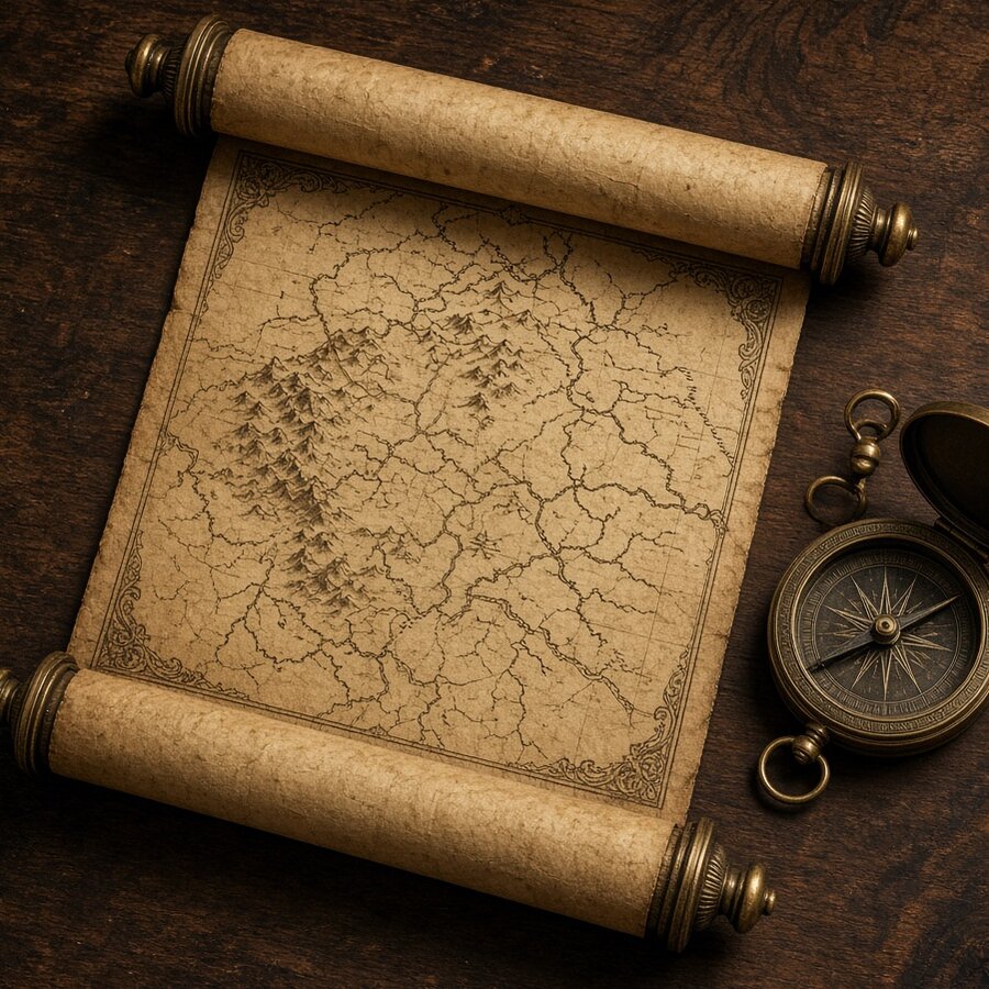 Antique Map Print Soft