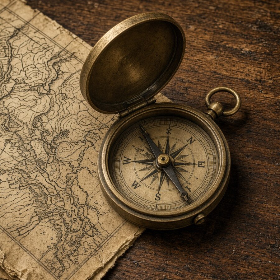 Brass Desk Barometer