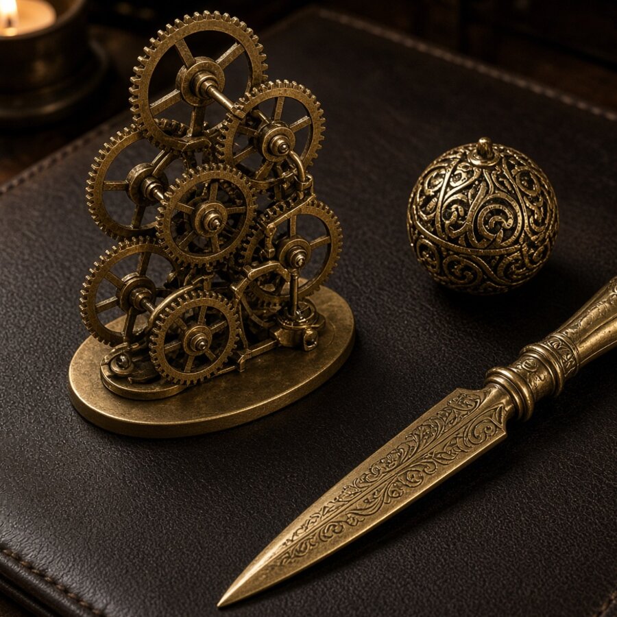Folding Pocket Knife Brass