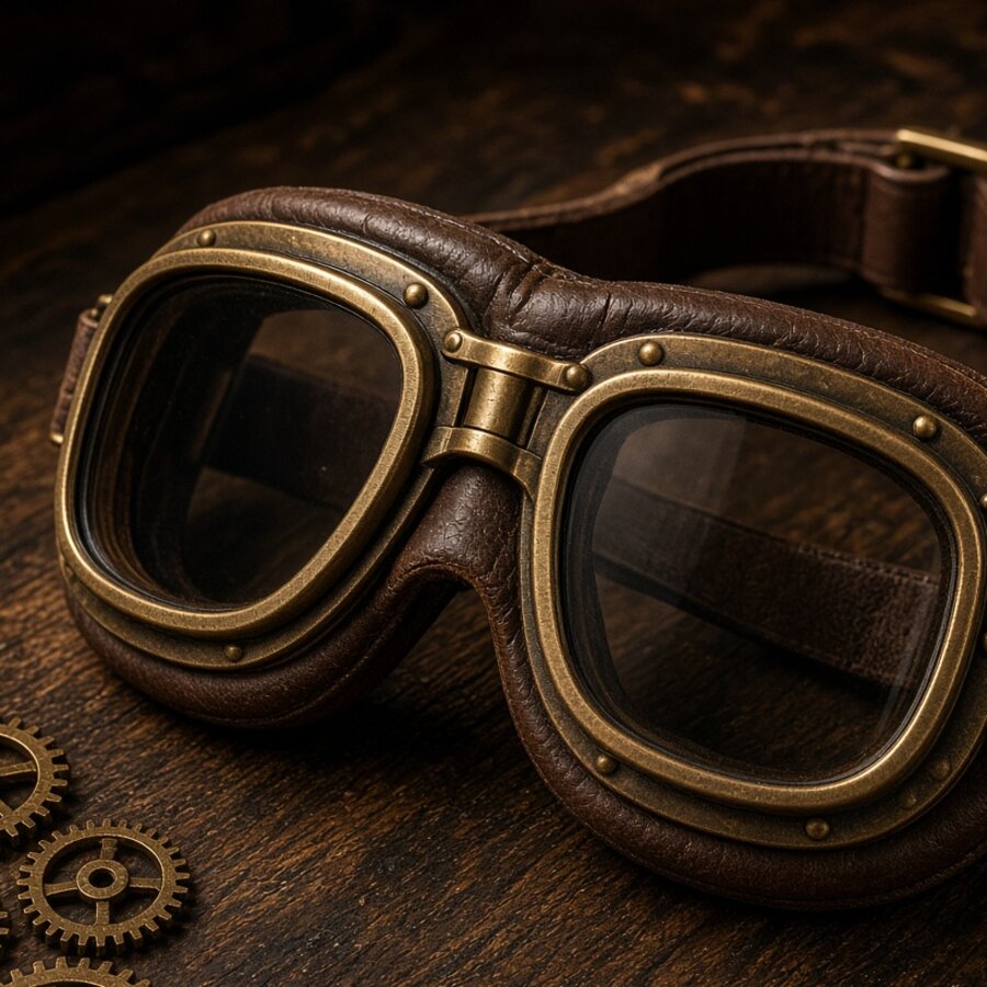 Leather Rim Steam Goggles