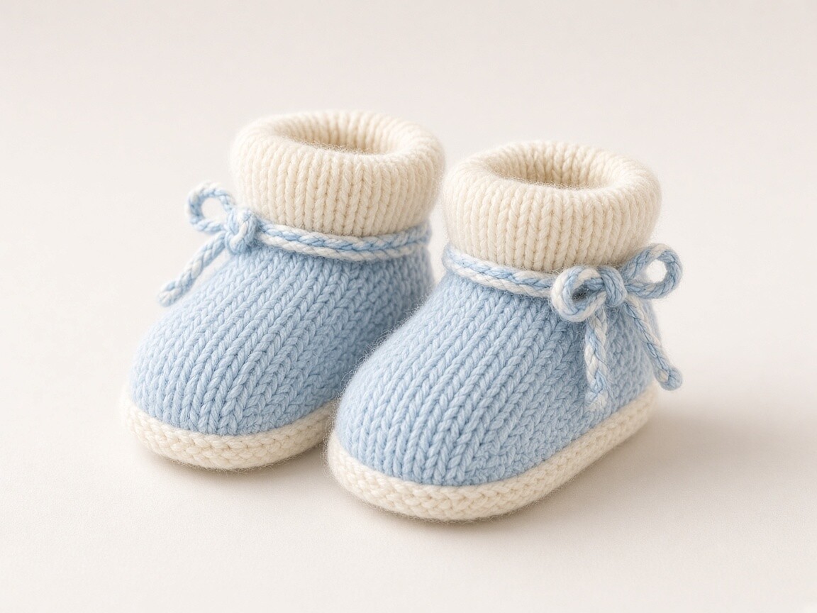 Knit Bootie Pair