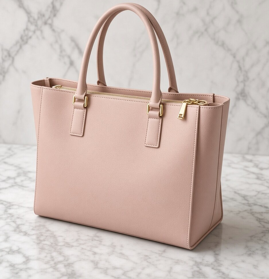 Blush Structured Tote
