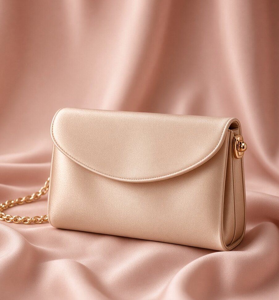 Champagne Satin Envelope