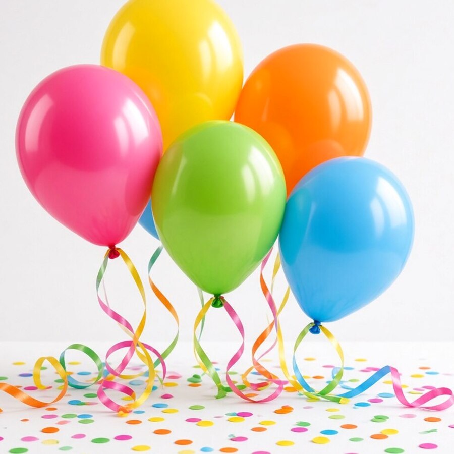 Gold Foil Number Balloon