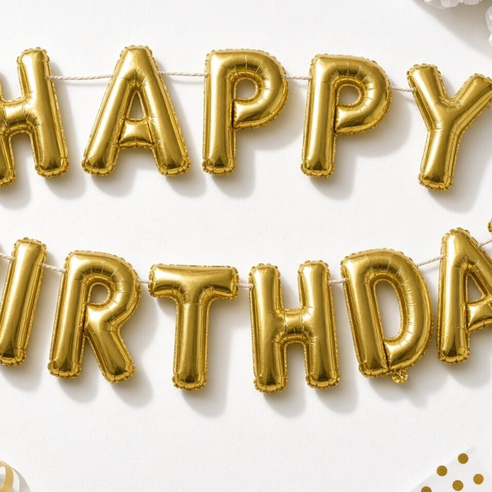 Happy Birthday Letter Banner