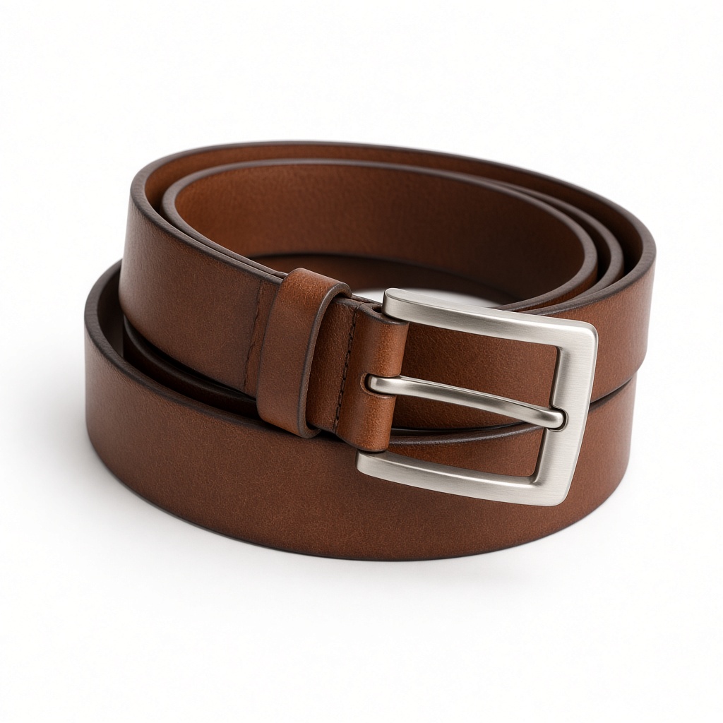 Tobacco Full-Grain Leather Belt