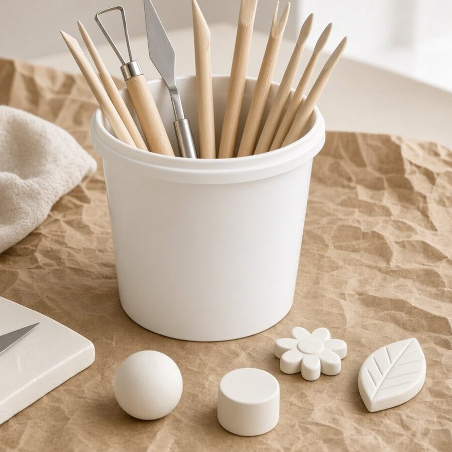 Air Dry Clay Bucket