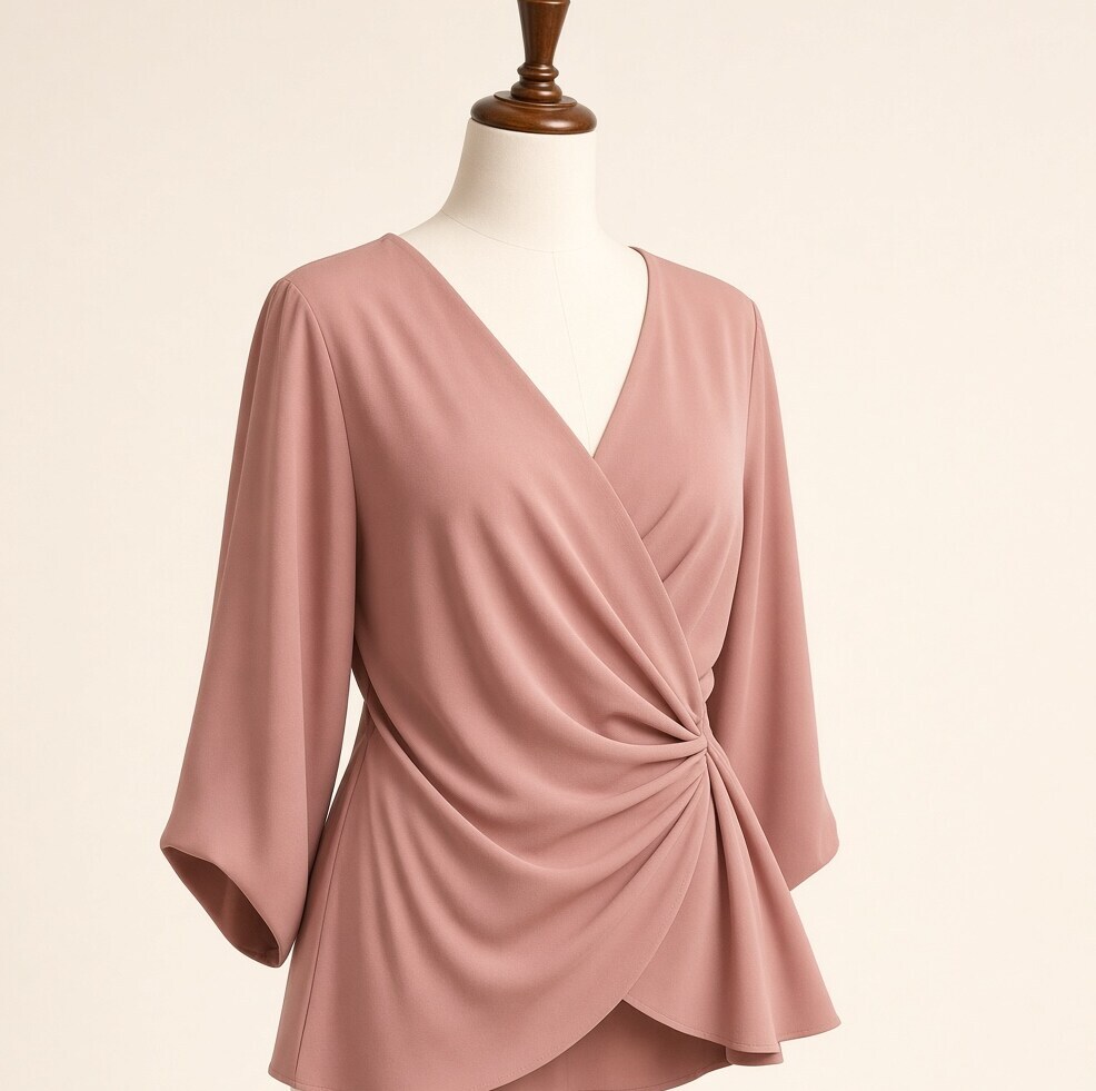 Rose Wrap Blouse