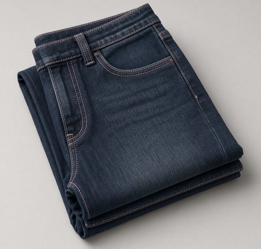 Straight Crop Jean — Cloud