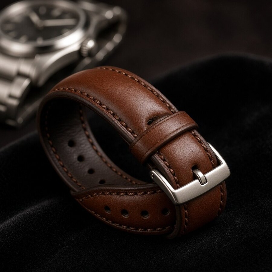 Cognac Leather Soft 22mm