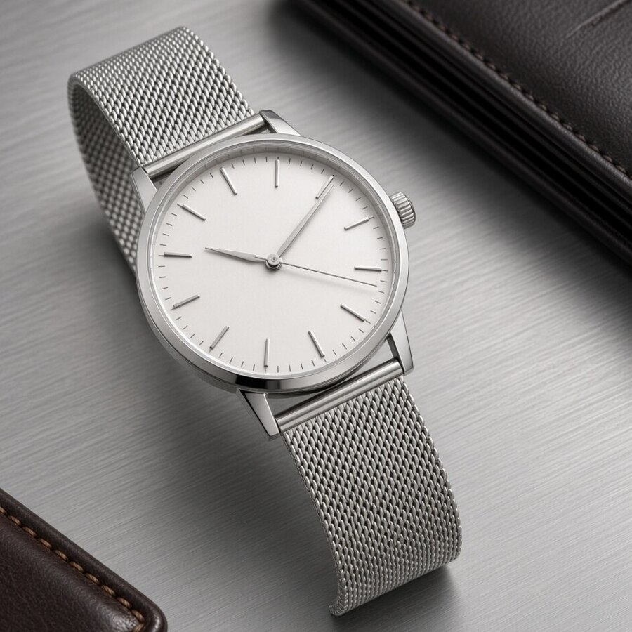 Mesh Dress Silver