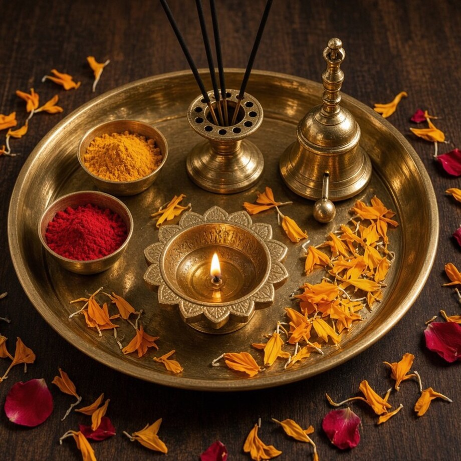 Brass Bell Agarbatti Duo