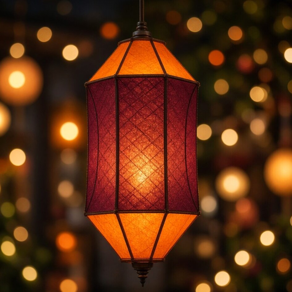 Brass Hanging Lamp