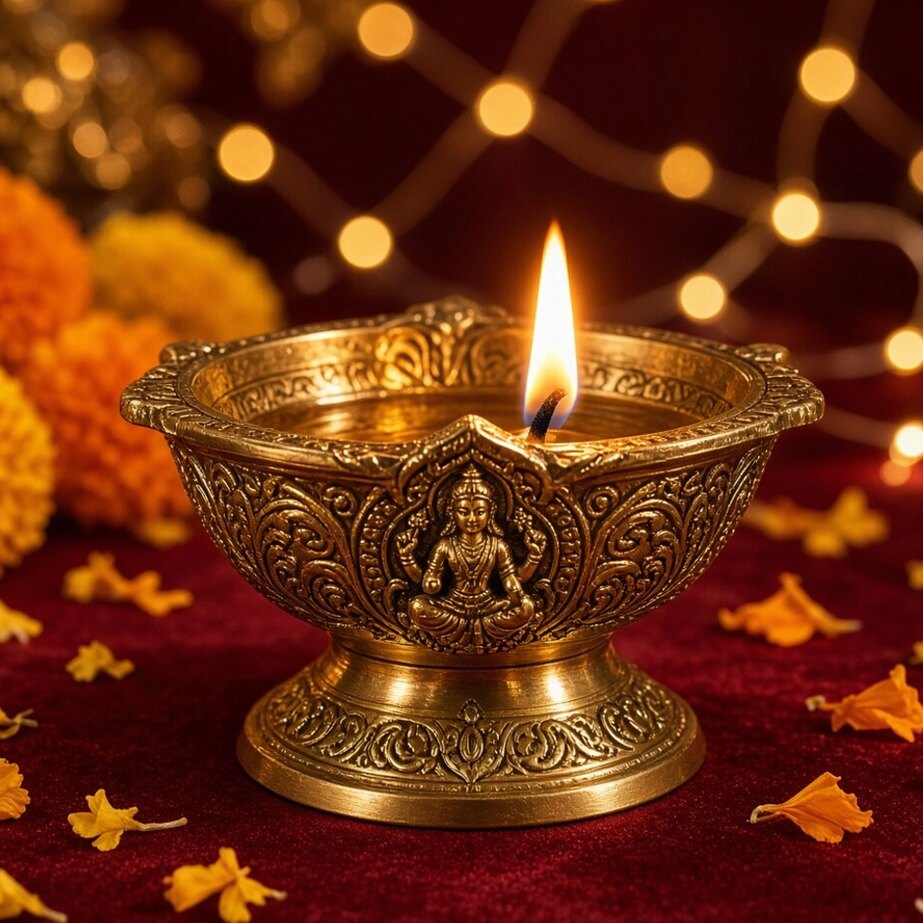 Floating Flower Diya Bowl