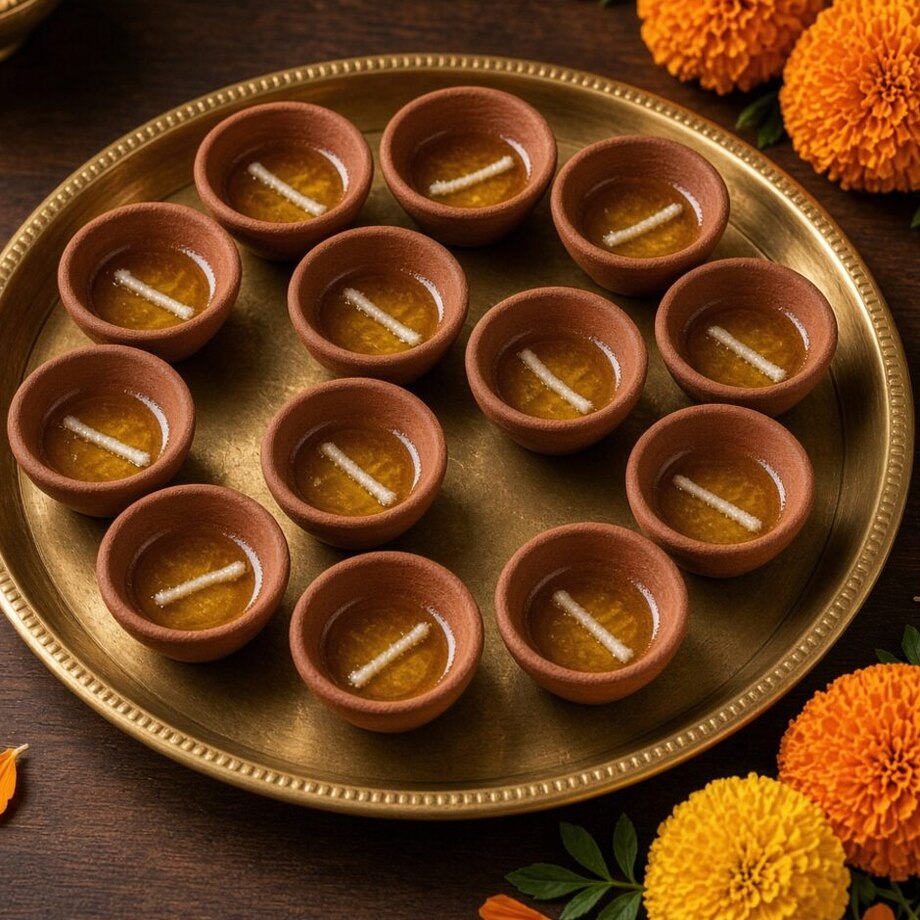 Terracotta Diya 12-Pack