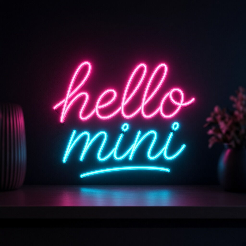 Mini Neon Sign Hello