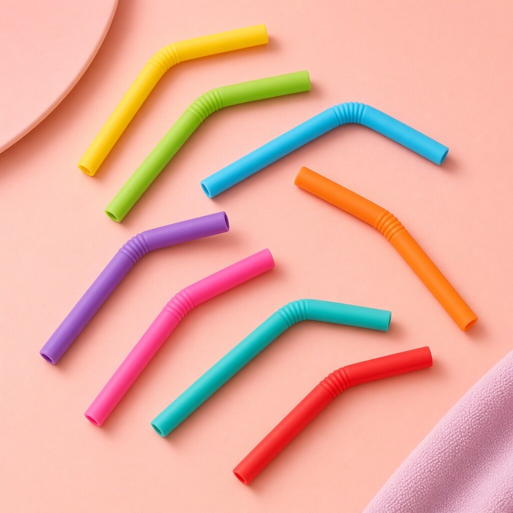 Silicone Straw Set