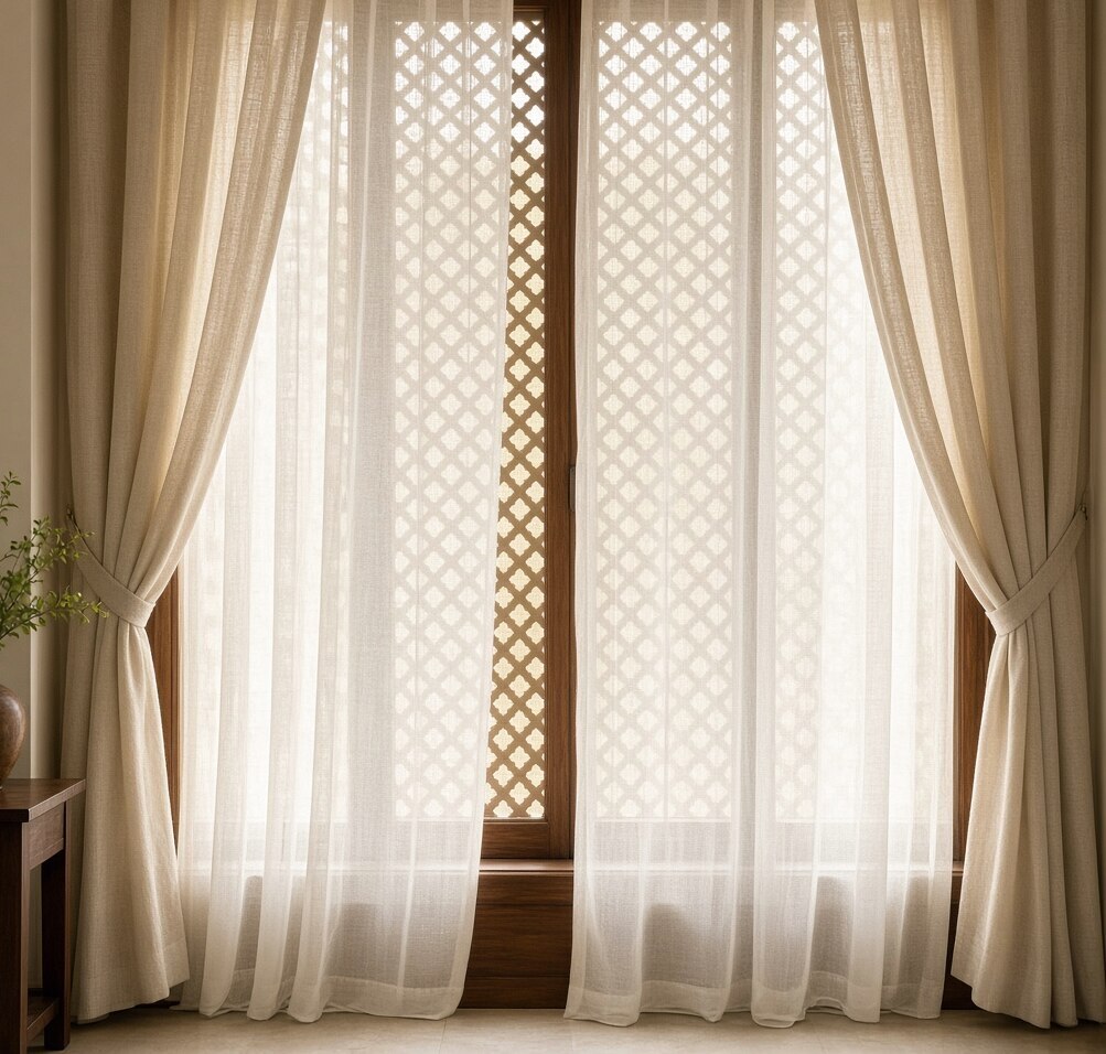 Linen Sheer Wide Panel
