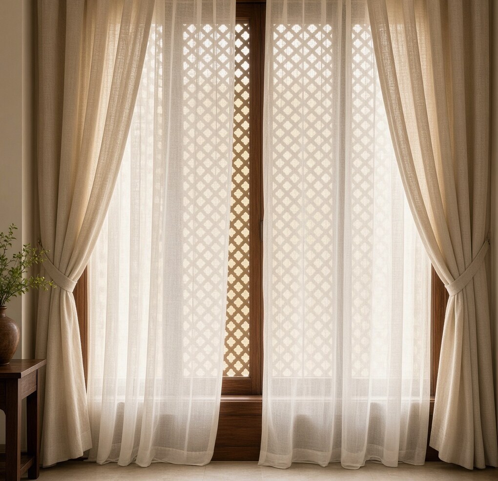 Mist Linen Sheer Pair