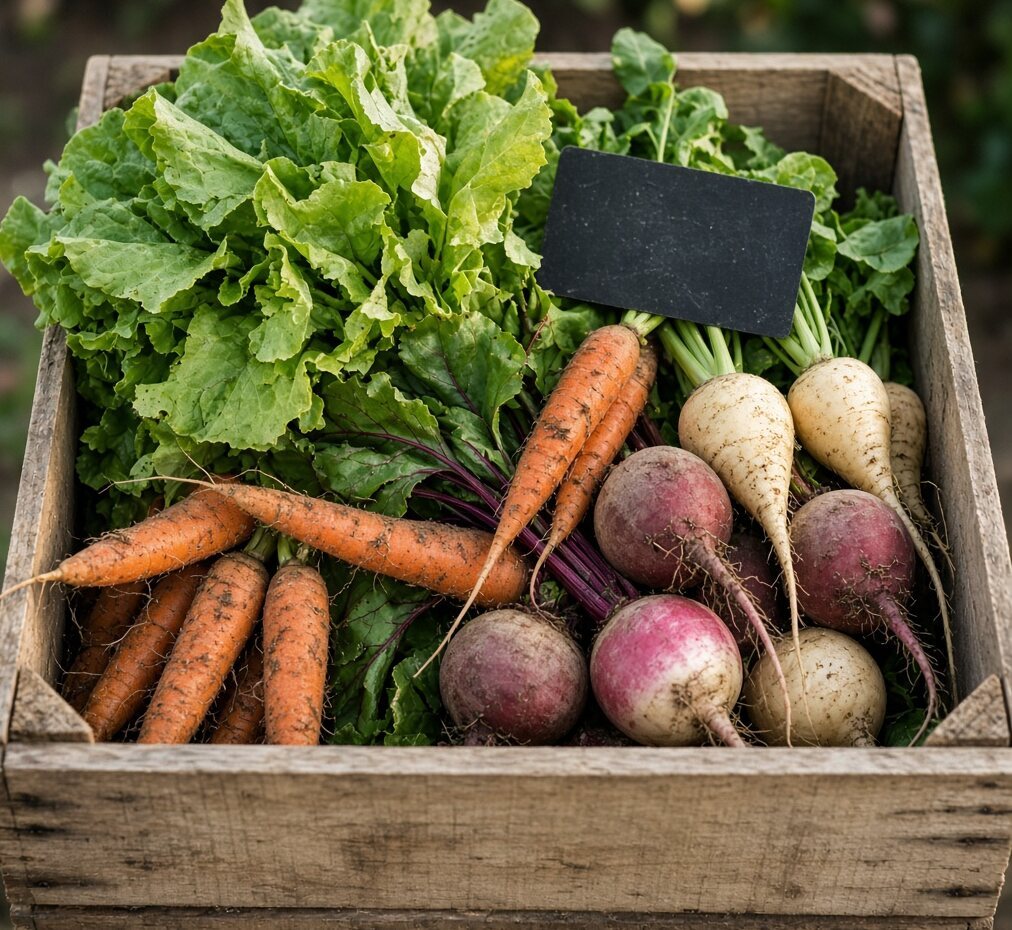 Root Vegetable Dawn Crate