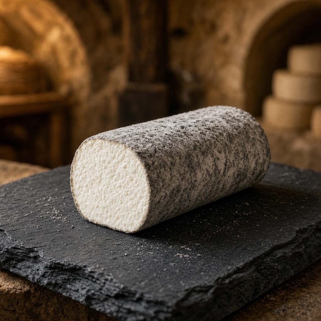 Ash-Coated Goat Log