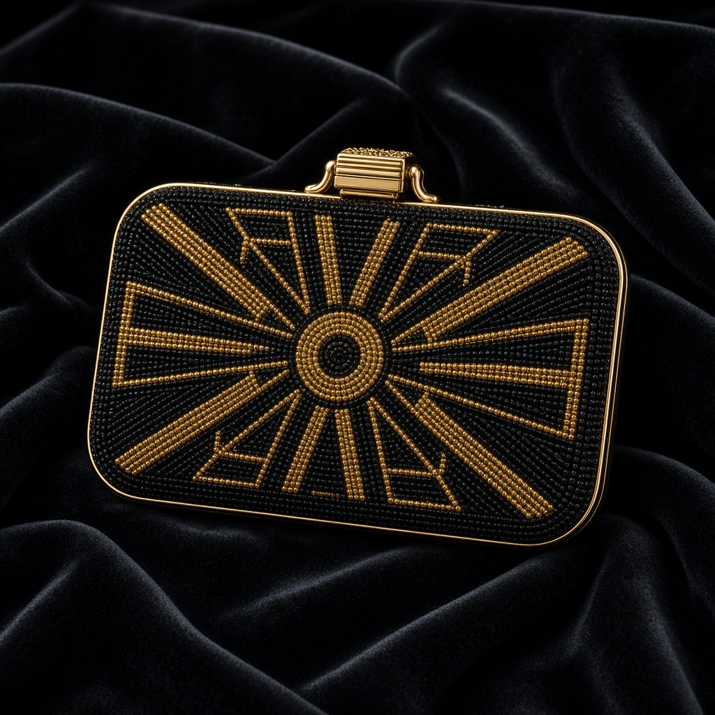 Beaded Deco Clutch
