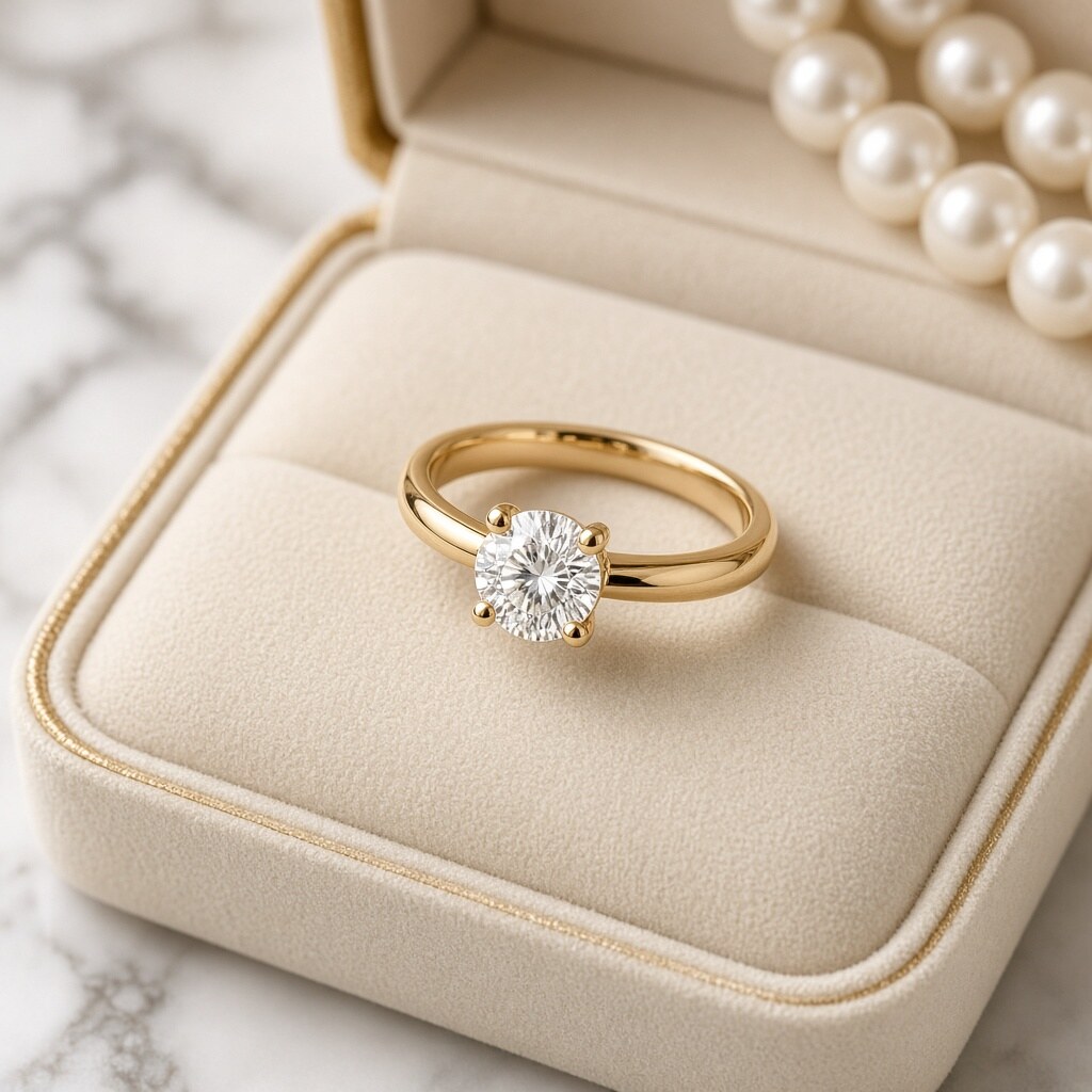 Champagne Signet Ring