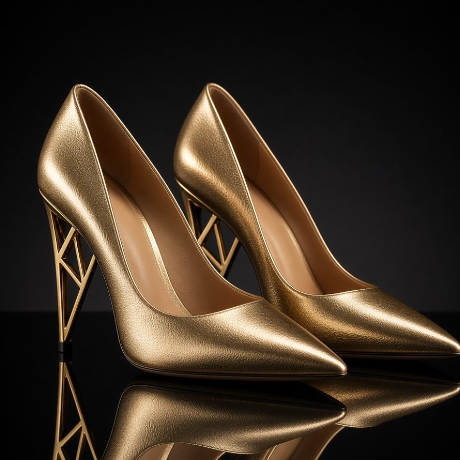 Crystal Strap Heel