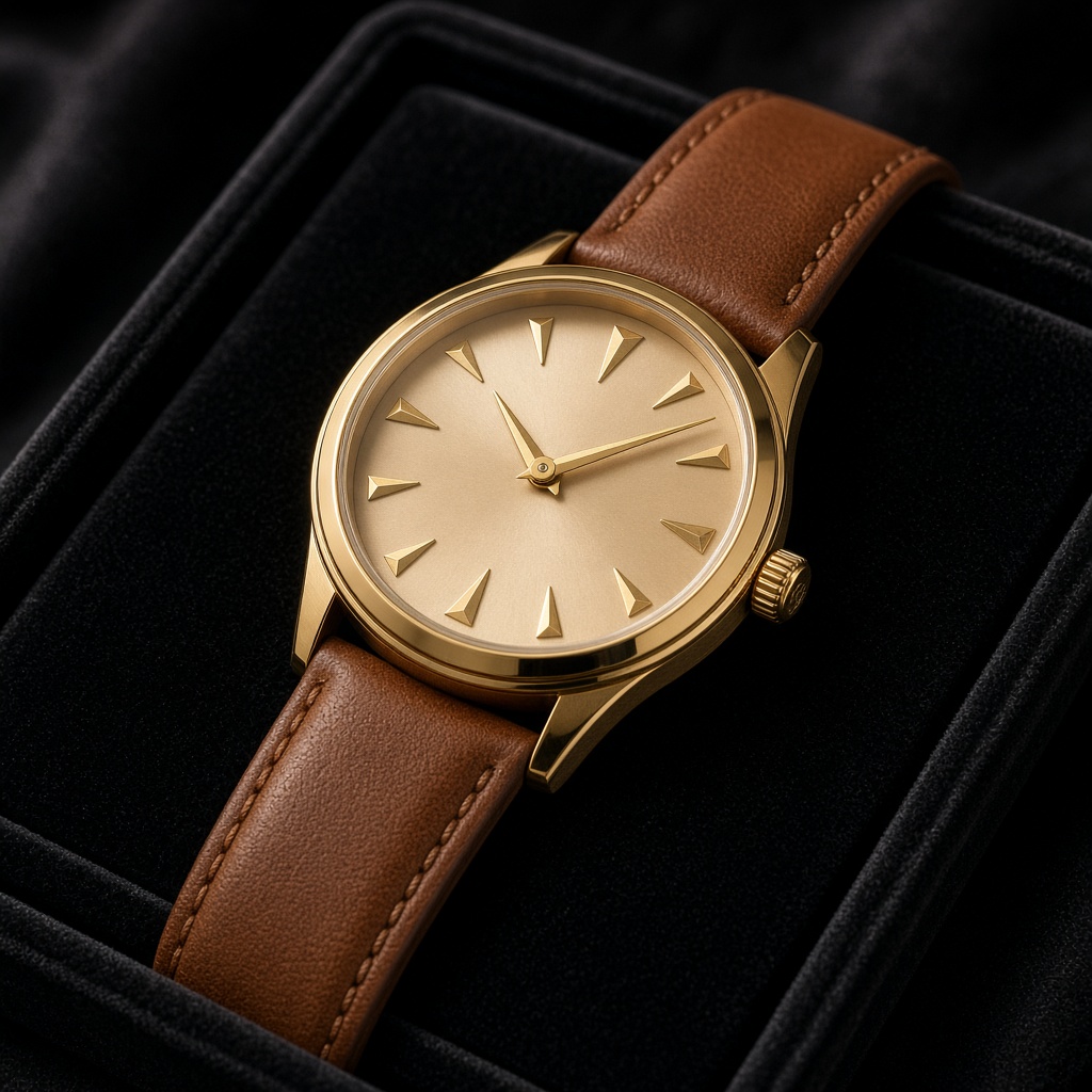 Gold Watch Soft Strap