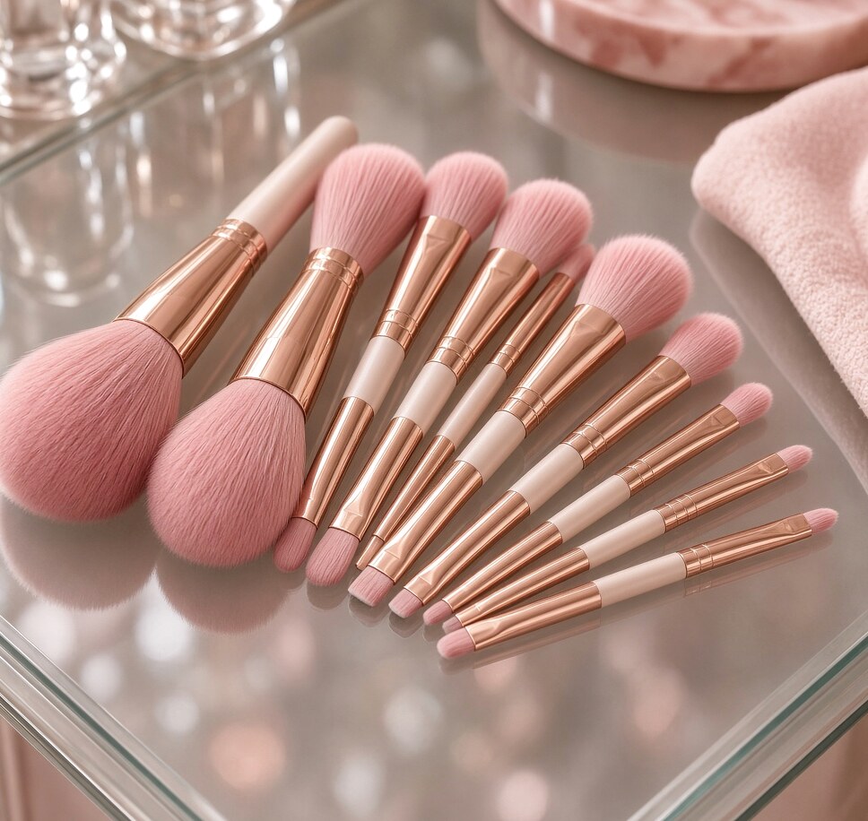 Rose Gold Brush Set
