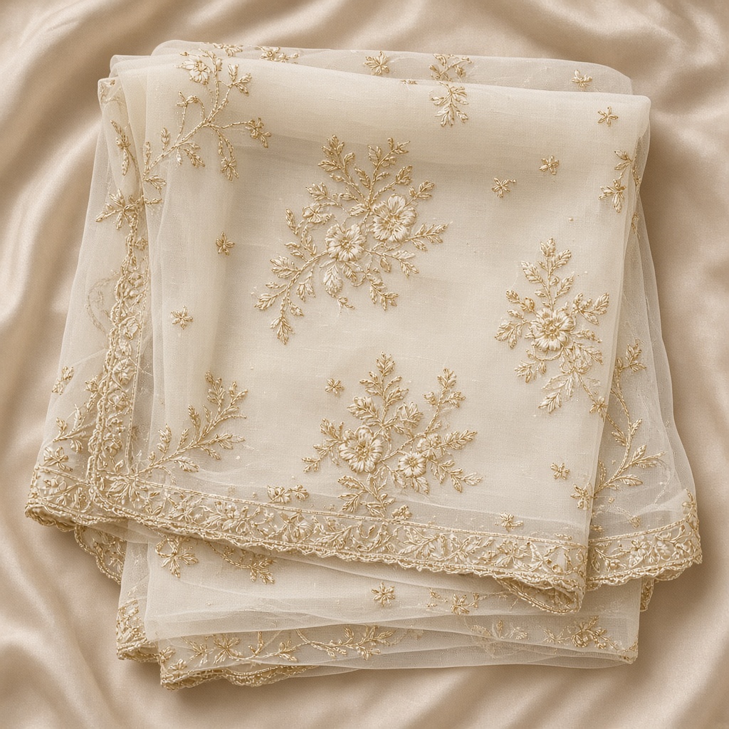 Dupatta Soft Embroidered