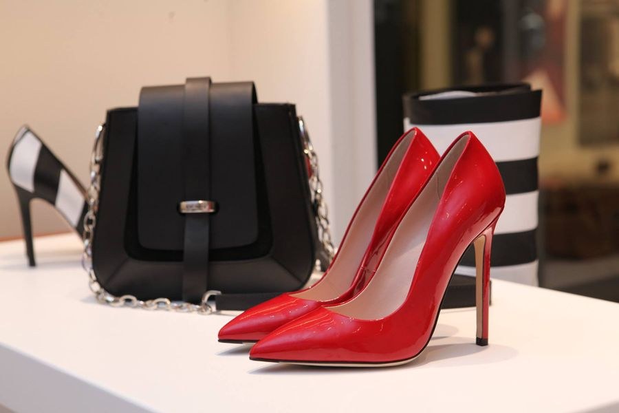 Floral Satin Evening Heel