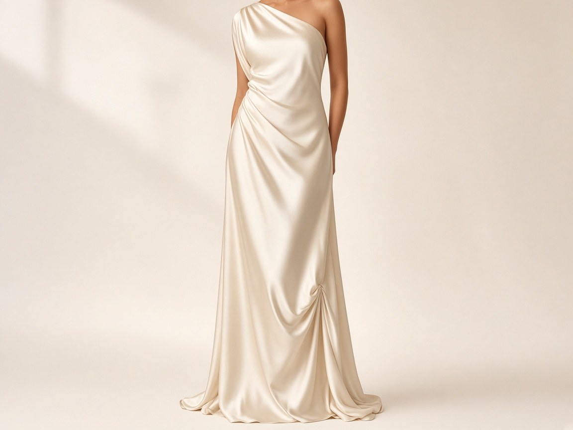 Champagne Bias Opera Gown