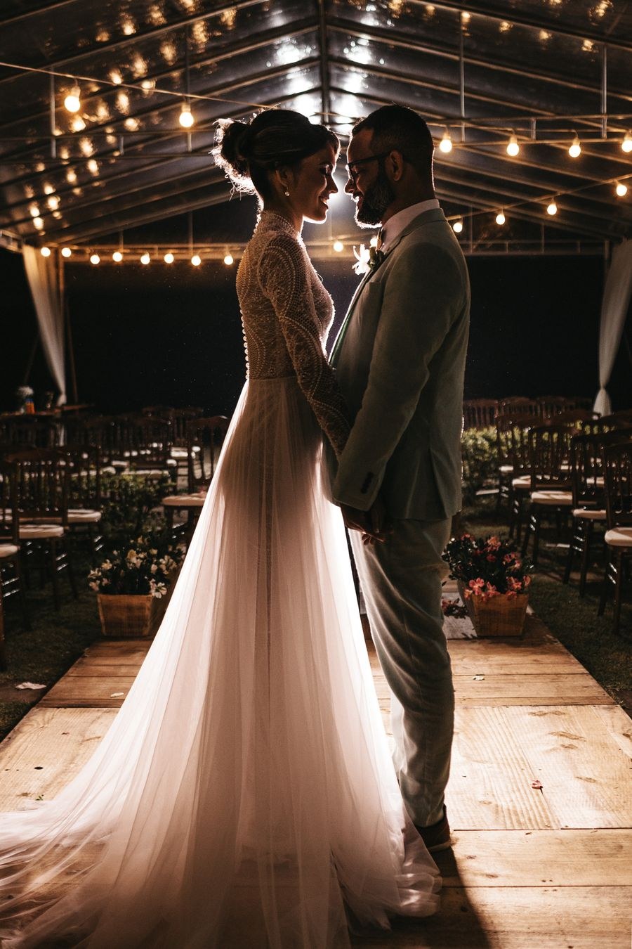 Ivory Soft Drape Gown
