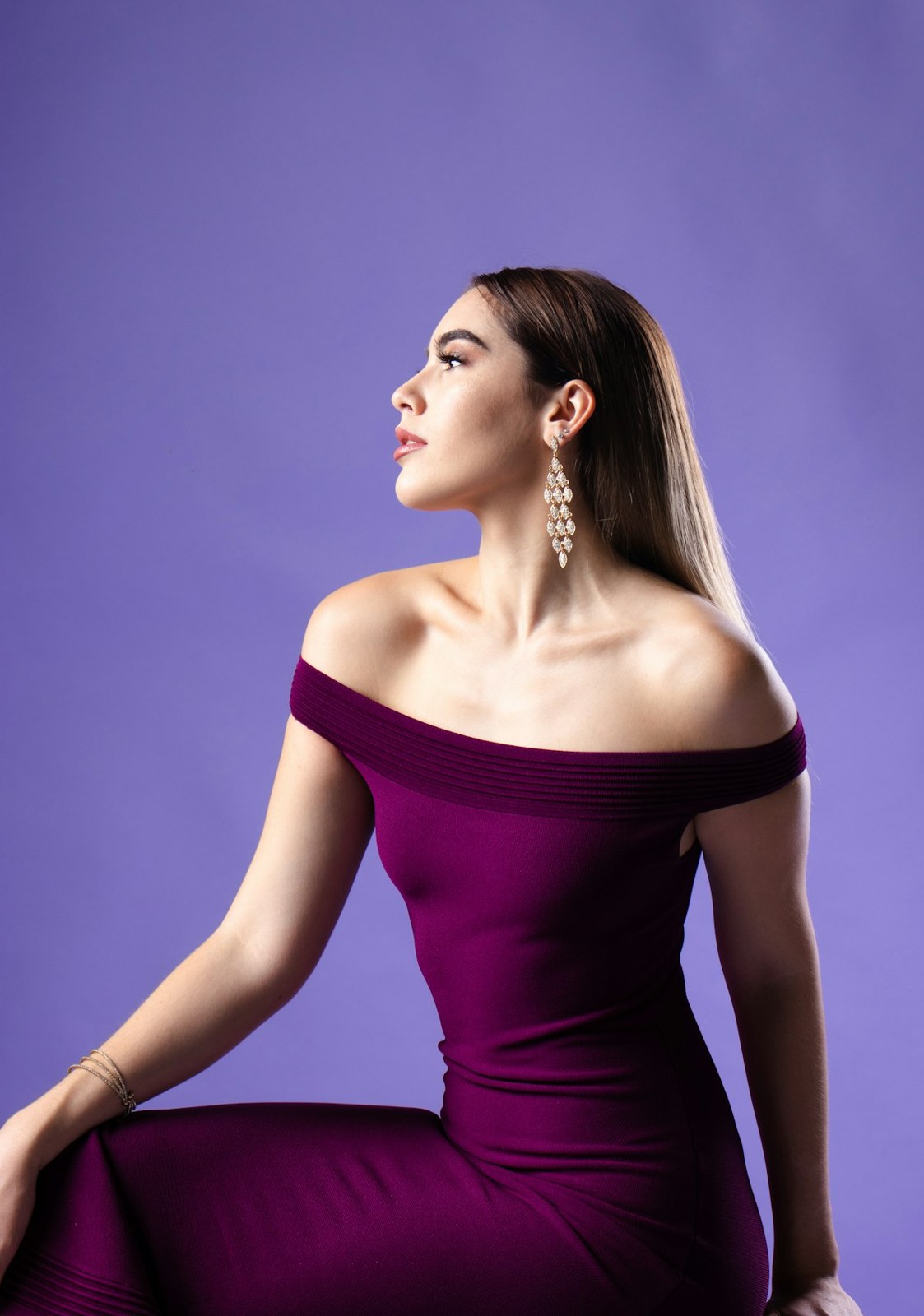 Midnight Velvet Column Gown