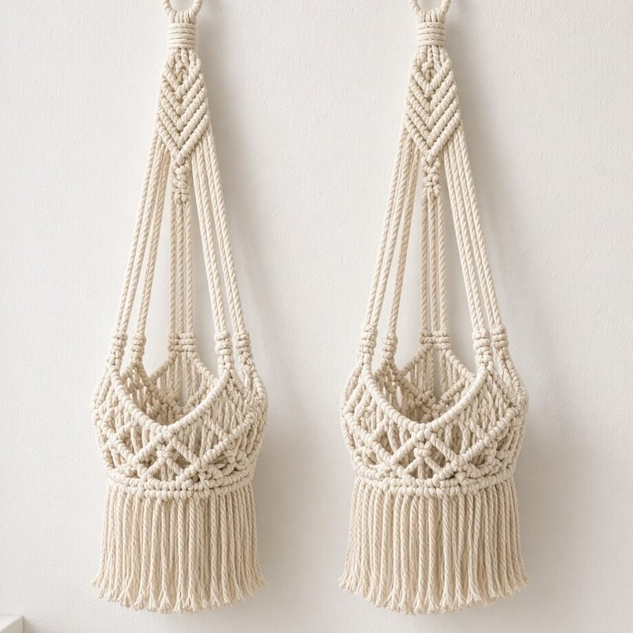 Macramé Hanger Duo