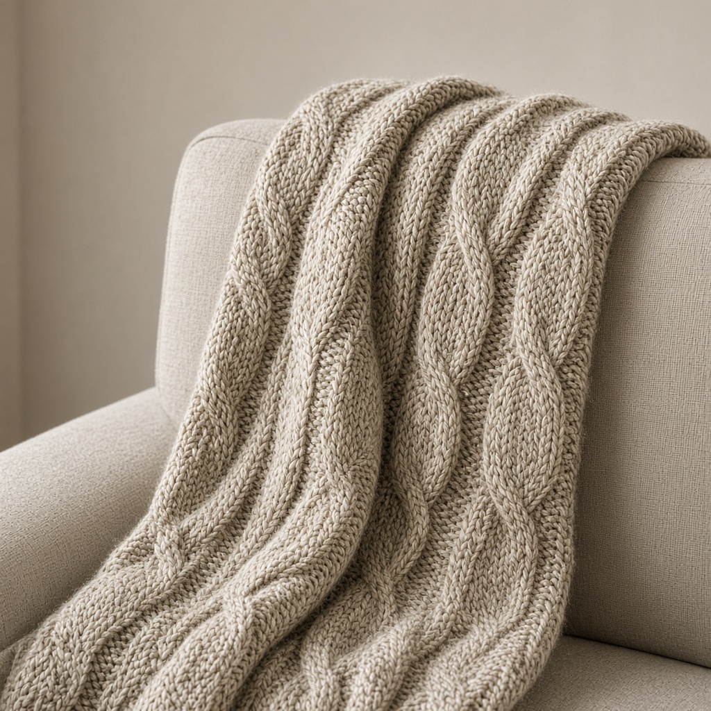 Chunky Knit Throw