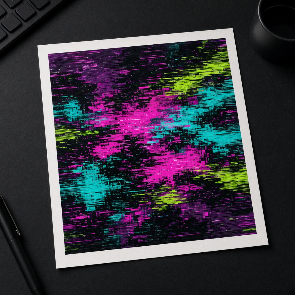 Glitch Poster Soft