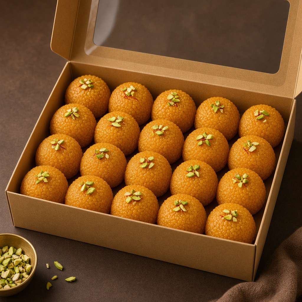 Pure Desi Ghee Motichoor Ladoo 500g
